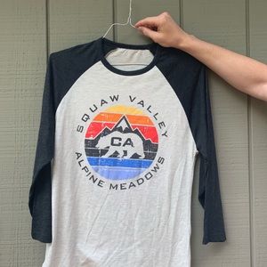Squaw valley 3/4 sleeve tee